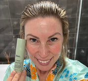 Applying Bloc Antioxidant Serum to the face