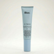 Bloc Weightless Moisturiser 60ml, a lightweight gel moisturiser for oily and combination skin, dermatologist-formulated